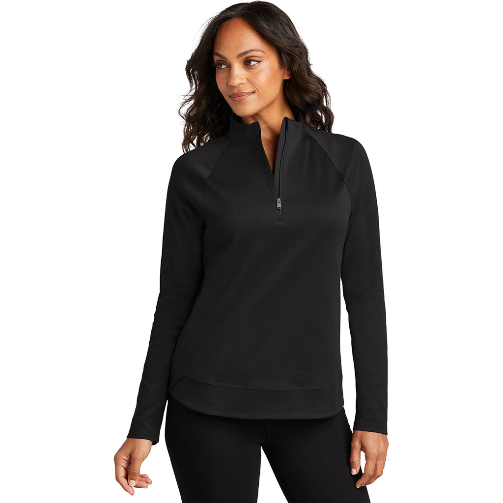 Port Authority Women's Deep Black C-FREE Cypress 1/4 Zip