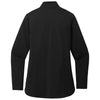 Port Authority Women's Deep Black C-FREE Double Knit 1/4-Zip