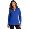 Port Authority Women's True Royal C-FREE Double Knit 1/4-Zip