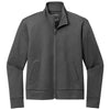 Port Authority Women's Grey Steel Heather C-FREE Double Knit Full-Zip