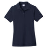 Port & Company Women's Deep Navy Ring Spun Pique Polo