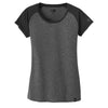 New Era Women's BlackBlackTwistist Heritage Blend Varsity Tee