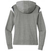 New Era Women's Shadow Grey Heather/Graphite/White Heritage Blend Varsity Hoodie