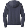 New Era Women's True Navy Heather/True Navy/Rainstorm Grey Heather Heritage Blend Varsity Hoodie