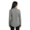 New Era Women's Shadow Grey Heather Sueded Cotton Blend Cowl Tee