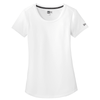 New Era Women's White Solid Series Performance Scoop Tee