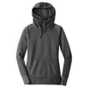 New Era Women's Black Heather Tri-Blend Fleece Pullover Hoodie