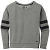 New Era Women's Shadow Grey Heather Tri-Blend Fleece Varsity Crew