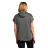 New Era Women's Graphite Heather Performance Terry Short Sleeve Hoodie