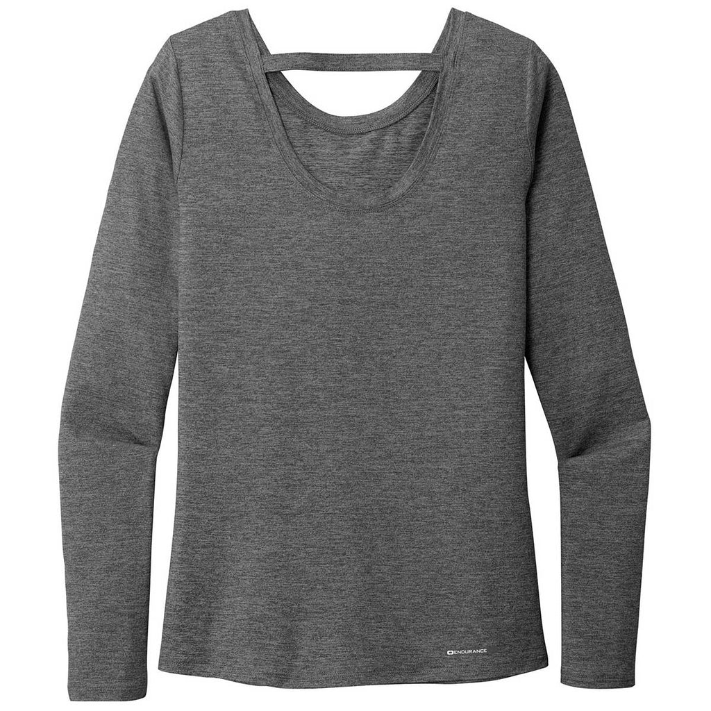 OGIO Women's Gear Grey Heather Endurance Force Long Sleeve Tee