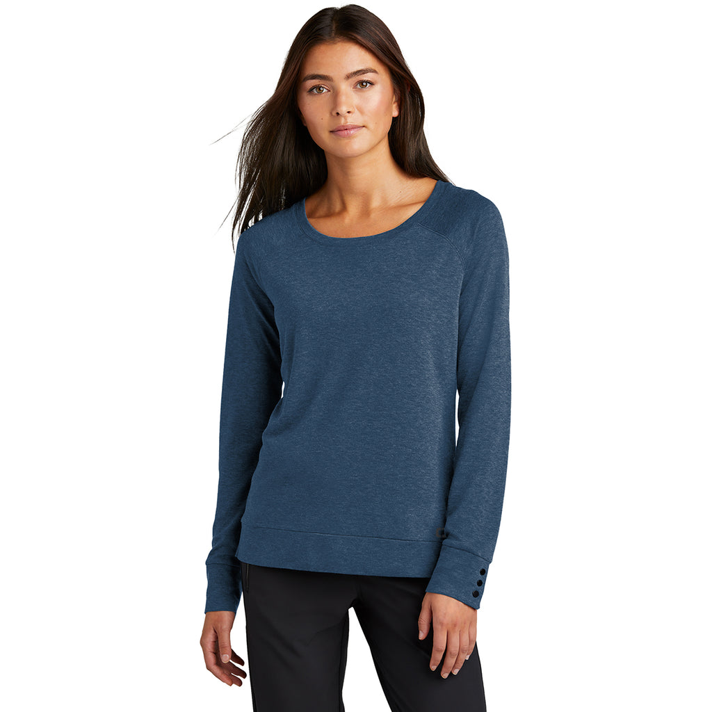 OGIO Women's Spar Blue Command Long Sleeve Scoop Neck