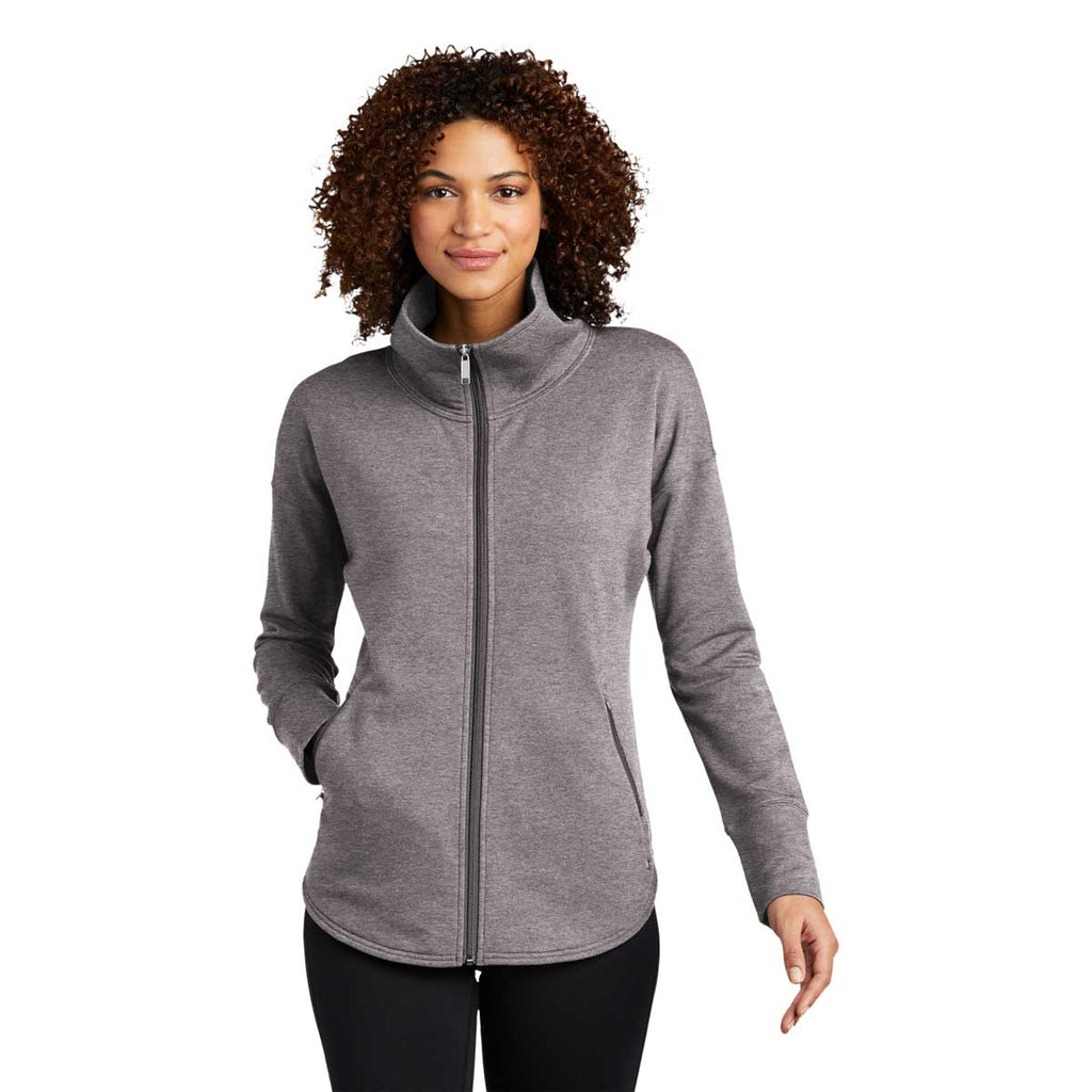 OGIO Women's Petrol Grey Heather Luuma Full-Zip Fleece