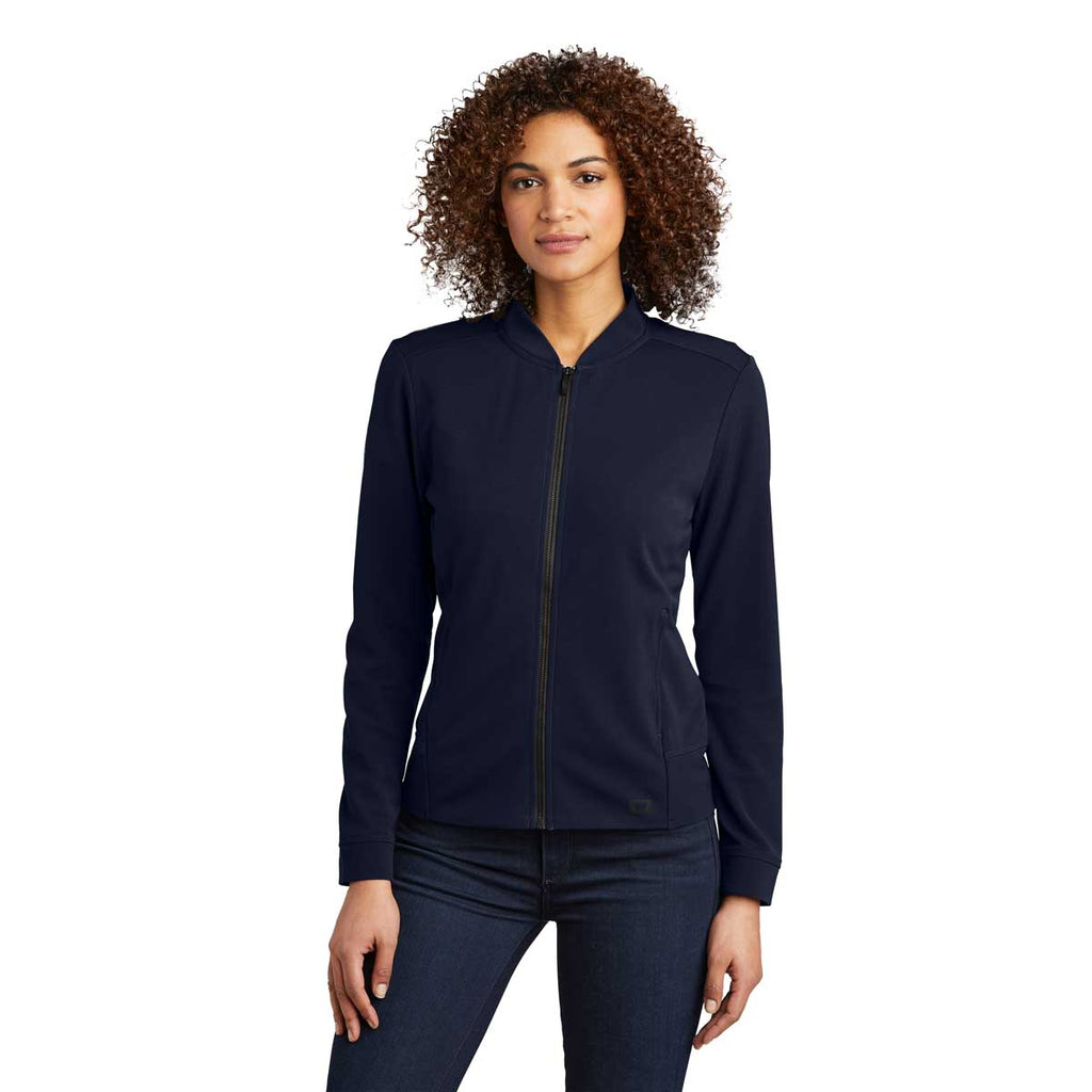 OGIO Women's River Blue Navy Hinge Full-Zip