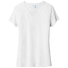 Port & Company Women's White Tri-Blend V-Neck Tee