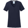 Port & Company Women's Deep Navy Performance Blend V-Neck Tee