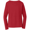 Port & Company Women's Team Cardinal Long Sleeve Fan Favorite V-Neck Tee