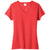 Port & Company Women's Bright Red Heather Fan Favorite Blend V-Neck Tee