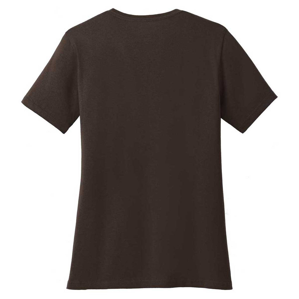 Port & Company Women's Dark Chocolate Brown Core Cotton Tee