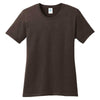 Port & Company Women's Dark Chocolate Brown Core Cotton Tee