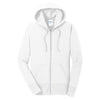 Port & Company Women's White Core Fleece Full-Zip Hooded Sweatshirt