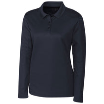 Clique Women's Dark Navy Long Sleeve Spin Pique Polo