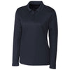 Clique Women's Dark Navy Long Sleeve Spin Pique Polo