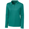 Clique Women's Teal Green Long Sleeve Spin Pique Polo