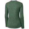 Clique Women's Bottle Green Heather Charge Active Long Sleeve Tee