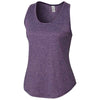 Clique Women's College Purple Heather Charge Active Tank