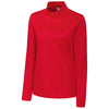 Clique Women's Red Spin Half Zip