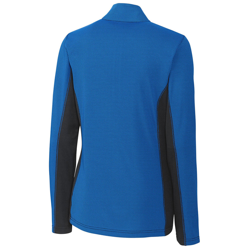 Clique Women's Royal Blue Ice Colorblock Half Zip