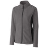 Clique Women's Charcoal Summit Microfleece Hybrid Full Zip