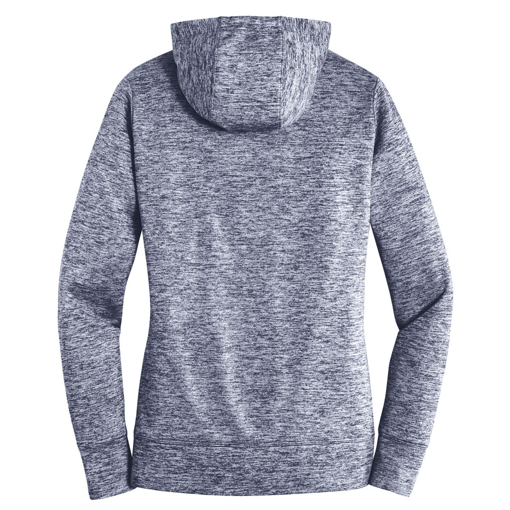 Sport-Tek Women's True Navy PosiCharge Electric Heather Fleece Hooded Pullover