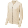 Sport-Tek Women's Ecru Lightweight French Terry Bomber