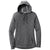 Sport-Tek Women's Dark Grey Heather PosiCharge Tri-Blend Wicking Fleece Hooded Pullover