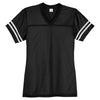 Sport-Tek Women's Black/ White PosiCharge Replica Jersey