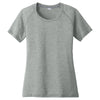 Sport-Tek Women's Dark Grey Heather PosiCharge Tri-Blend Scoop Neck Tee