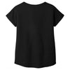 Sport-Tek Women's Black Triad Solid PosiCharge Tri-Blend Wicking Dolman Tee