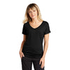 Sport-Tek Women's Black Triad Solid PosiCharge Tri-Blend Wicking Dolman Tee