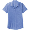 Sport-Tek Women's True Royal Heather PosiCharge Tri-Blend Wicking Polo