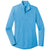 Sport-Tek Women's Pond Blue Heather PosiCharge Tri-Blend Wicking 1/4-Zip Pullover