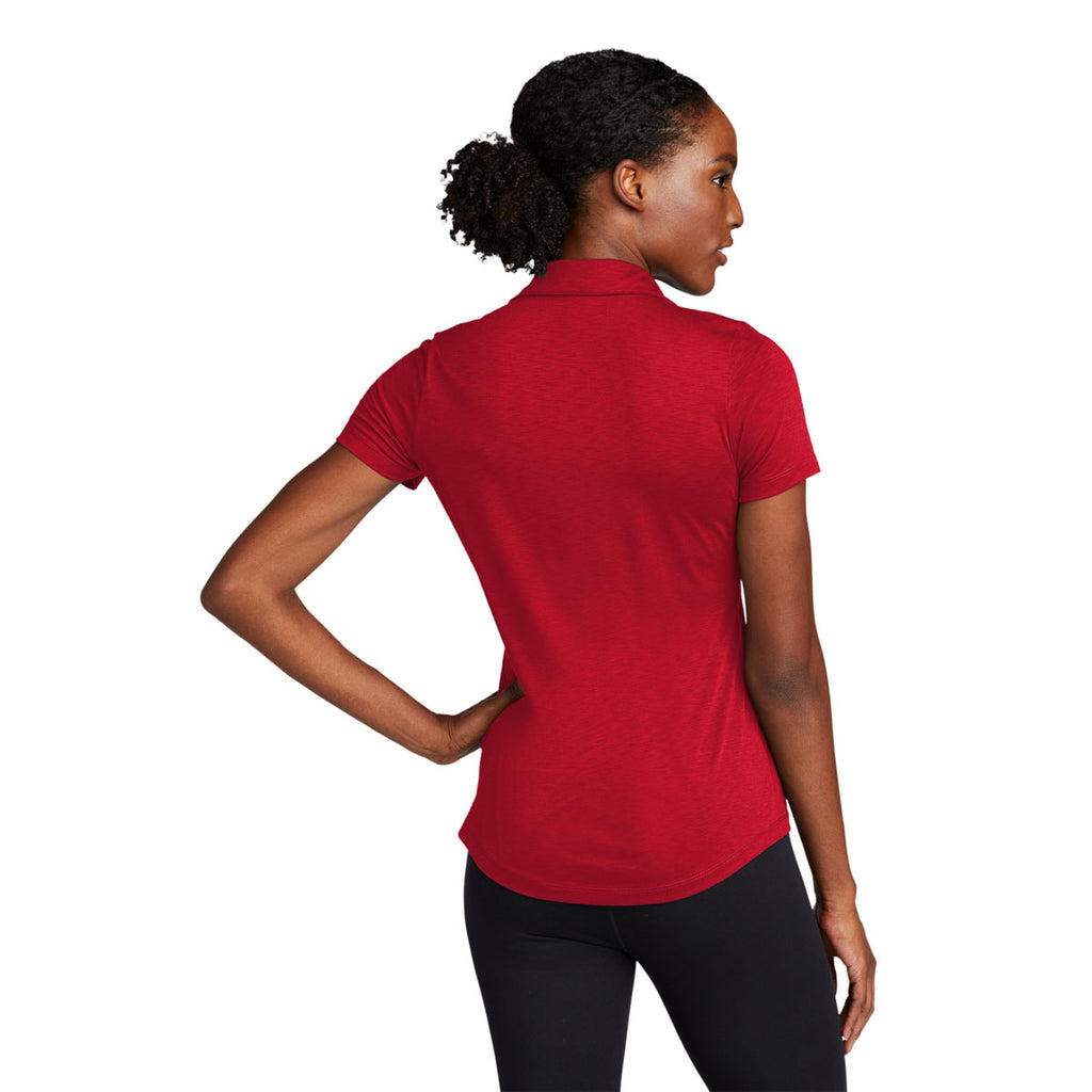 Sport-Tek Women's Deep Red PosiCharge Strive Polo