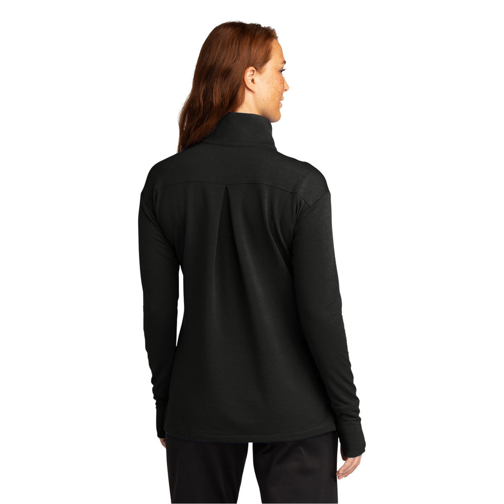 Sport-Tek Women's Black Sport-Wick Flex Fleece 1/4-Zip