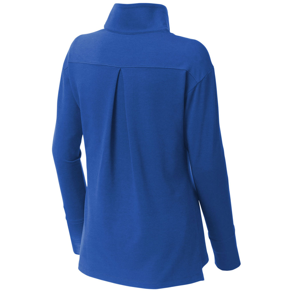 Sport-Tek Women's True Royal Sport-Wick Flex Fleece 1/4-Zip