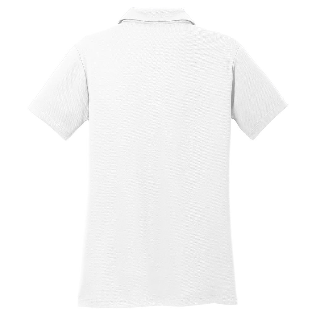 Sport-Tek Women's White PosiCharge RacerMesh Polo