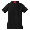 Sport-Tek Women's Black/True Red Side Blocked Micropique Sport-Wick Polo