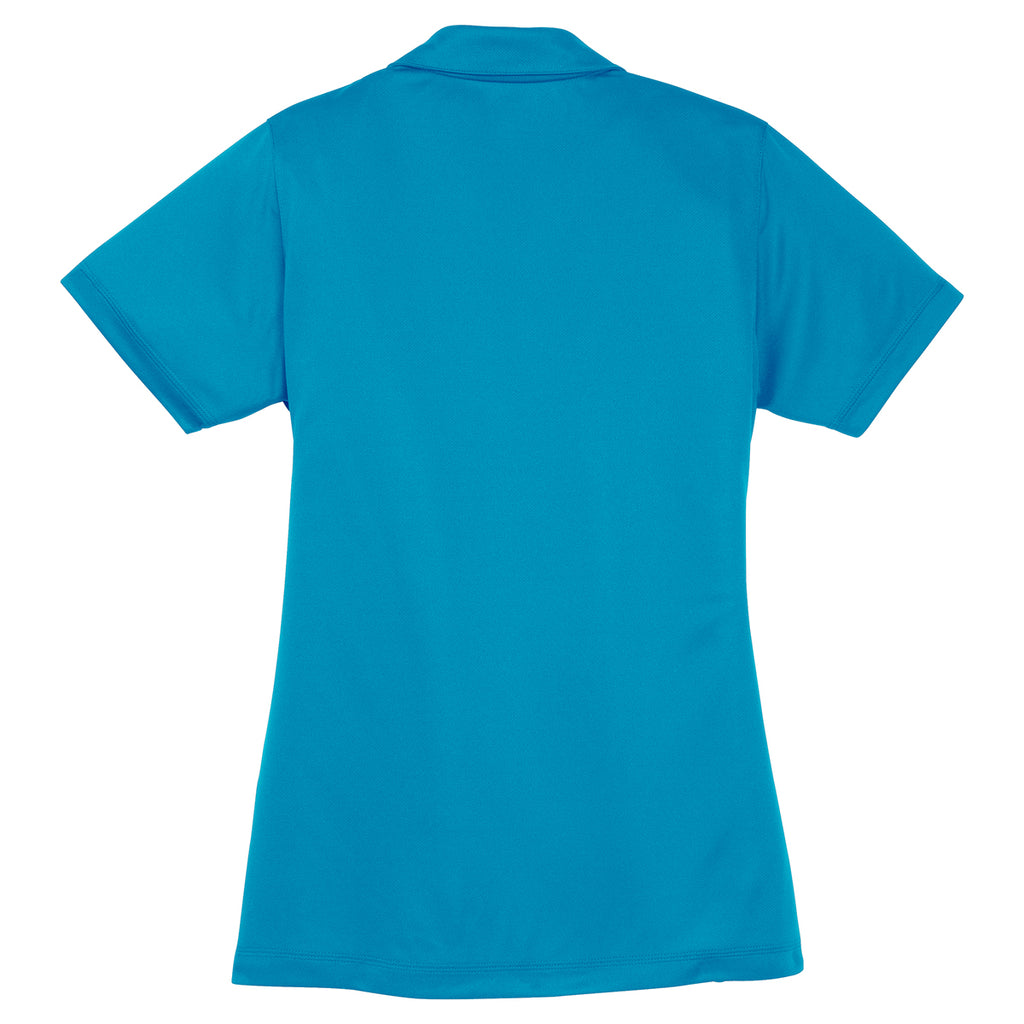 Sport-Tek Women's Blue Wake PosiCharge Micro-Mesh Polo