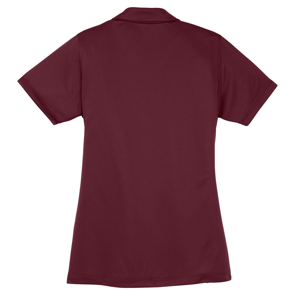 Sport-Tek Women's Maroon PosiCharge Micro-Mesh Polo