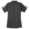 Sport-Tek Women's Iron Grey/White PosiCharge Micro-Mesh Colorblock Polo