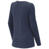 Sport-Tek Women's Dark Denim Heather Exchange 1.5 Long Sleeve Crew